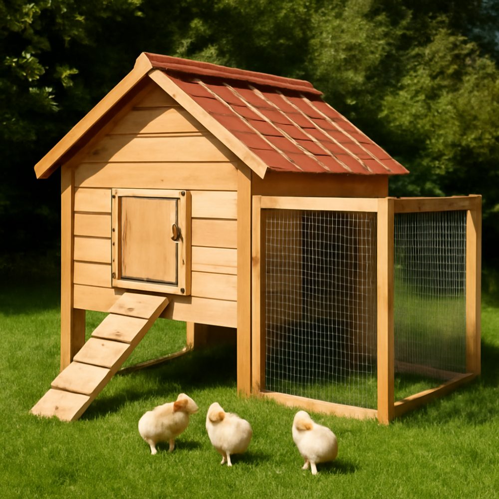 Как сделать летний домик для цыплят 1