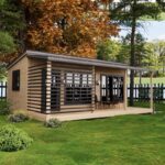 Дом бытовка 7х5 для проживания с верандой под ключ 7