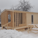 Дачный домик 7х5 каркасный в современном стиле недорого под ключ 6