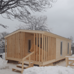 Дачный домик 7х5 каркасный в современном стиле недорого под ключ