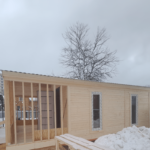 Дачный домик 7х5 каркасный в современном стиле недорого под ключ 8