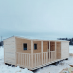 Садовый домик 6х4 с верандой для дачи с доставкой по московской области 5